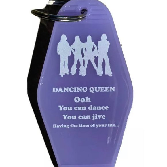 ABBA "Dancing Queen" inspired keytag - Picture 1 of 2